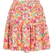 Swirly Jupe 'Fashion Look' vert / orange / rose foncé / rouge
