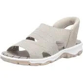 Rieker Sandales 'Sandalette Damen 68895 64 Kunststoff (Synthetik) in grau' gris