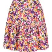 Swirly Jupe 'Fashion Look' curry / violet foncé / framboise / blanc