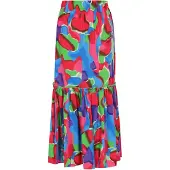 Ebeeza Jupe 'Fashion Look' bleu / vert clair / rose / rouge