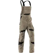 Kuebler Activiq Latzhose Sandbraun/Schwarz 25
