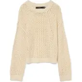 Vero Moda Pull-over 'VMNEWMADERA' crème