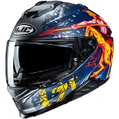 HJC I71 Taurus casque intégral Mat/Bleu/Blanc/Orange 2XL unisex