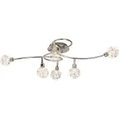 Brilliant Plafonnier Joya | plafonnier décoratif | métal/verre | chrome | 6x G9 max. 33 W