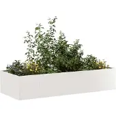 vidaXL Jardinière 200x80x40 cm acier inoxydable