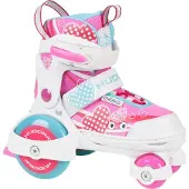 Hudora Unisexe, Patins à roulettes, Ma première fille quad (30, 31, 32, 33), Multicolore