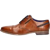 Bugatti Chaussure à lacets bleu marine / marron