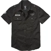 Brandit Chemise 'Luis' gris / noir / blanc cassé