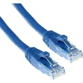 ACT Blue 0.5 meter U/UTP CAT6A patch cable snagless with RJ45 connectors