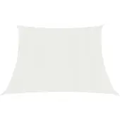 vidaXL Voile d'ombrage 160 g/m² blanc 4/5x3 m HDPE