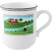 Villeroy & Boch 6x Gobelet avec anse Fischer Design Naif, Tasse, Multicolore