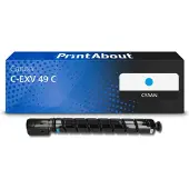 PrintAbout Toner compatible pour Canon C-EXV 49 C - Cyan