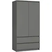 Akord Armoire Graphite Brillant 90X51X180