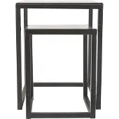 Villa Collection Table de Bout Villa Collection Walde Limestone Black (Set de 2)