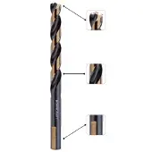 Bohrcraft Foret à Métaux Hss-din 338-g Turbo 13.0 Mm