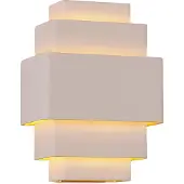 Artdelight Applique murale design Layers Blanc avec intérieur doré
