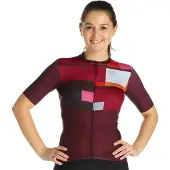 Sportful Maillot de Cyclisme Sportful Women Idea Jersey Red Wine-M