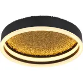 Globo Lighting |plafonnier métal noir mat, LED