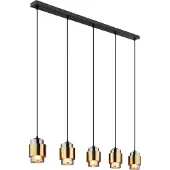 Globo Lampe suspendue design Milley noir avec de l'or