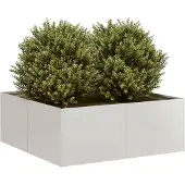 vidaXL Jardinière 80x80x30 cm acier inoxydable