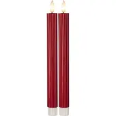 Star Trading LED Dinner Bougie 2P Flamme Stripe (2x)