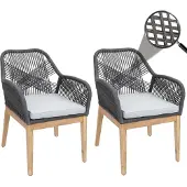 MCW Chaise de jardin -H56b (lot de 2)