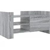 vidaXL Armoire TV Gris Sonoma 80x35x40 cm Bois composite