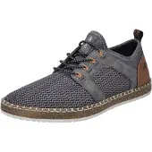 Rieker Chaussure à lacets 'Sneaker Herren B5252-45 Leder-Mix in grau' gris