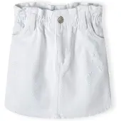 MINOTI Jupe blanc denim