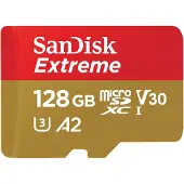 SanDisk Extreme Microsdxc 128 Gb 190/90 Mb/S Uhs-I U3 Memory Card (Sdsqxaa-128G-Gn6Ma)