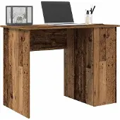 vidaXL Bureau aspect bois ancien 100x55x75 cm Bois composite