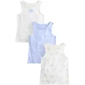 Next Maillot de corps bleu clair / blanc