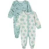 MINOTI Barboteuse / body beige / menthe / noir
