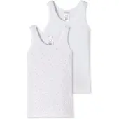 Schiesser Maillot de corps rose / blanc