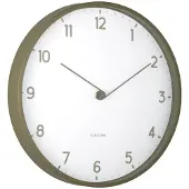 Karlsson - Horloge murale Sencillez - Vert armée - Ø30cm
