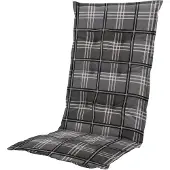 Madison Coussin de Chaise de Jardin Madison Patchy Grey (Dossier Haut 123 x 50 cm)