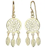 Elli Boucles d'oreilles 'Traumfänger' or