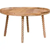 House Nordic Table basse Jammu - Bois de manguier naturel Ø60x35 cm