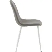 Venture Home Polar chaise de salle à manger gris.