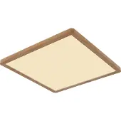 Globo Éclairage de plafond Sapana Bois carré 42 cm