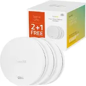 Hombli Pack Detecteur de fumée connecté Hombli 2+1 Blanc