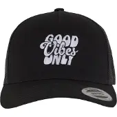 Mister tee Casquette 'Good Vibes Only ' gris argenté / noir