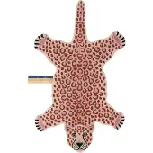 Doing Goods Tapis léopard rose L