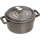 Staub Cocotte Ronde 22cm - gris graphite