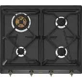 Smeg Table De Cuisson à Gaz Srv864aogh 60 Cm 4 Feux