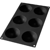 Lékué moule demi sphères 6 cavités noir gourmet