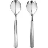 Georg Jensen Couverts Bernadotte Pour La Salade Métal Argent 10x23x10 Cm