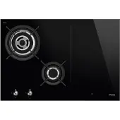 Smeg Classic PM3743D plaque Noir Intégré 75 cm Combi 4 zone(s)