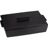 Dutchdeluxes Plat à Four Dutchdeluxes Rectangular Large Ceramic Black Matt