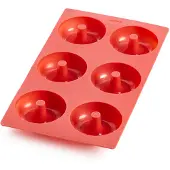 Lékué Multicavities, Moule à gâteau, Rouge